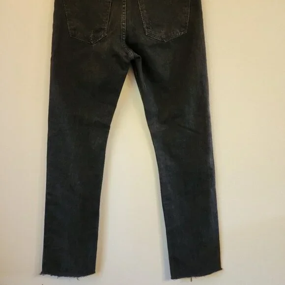 AGOLDE Cherie High Rise Straight Jeans in Distortion NWT Women 29/33X30.5 Grunge